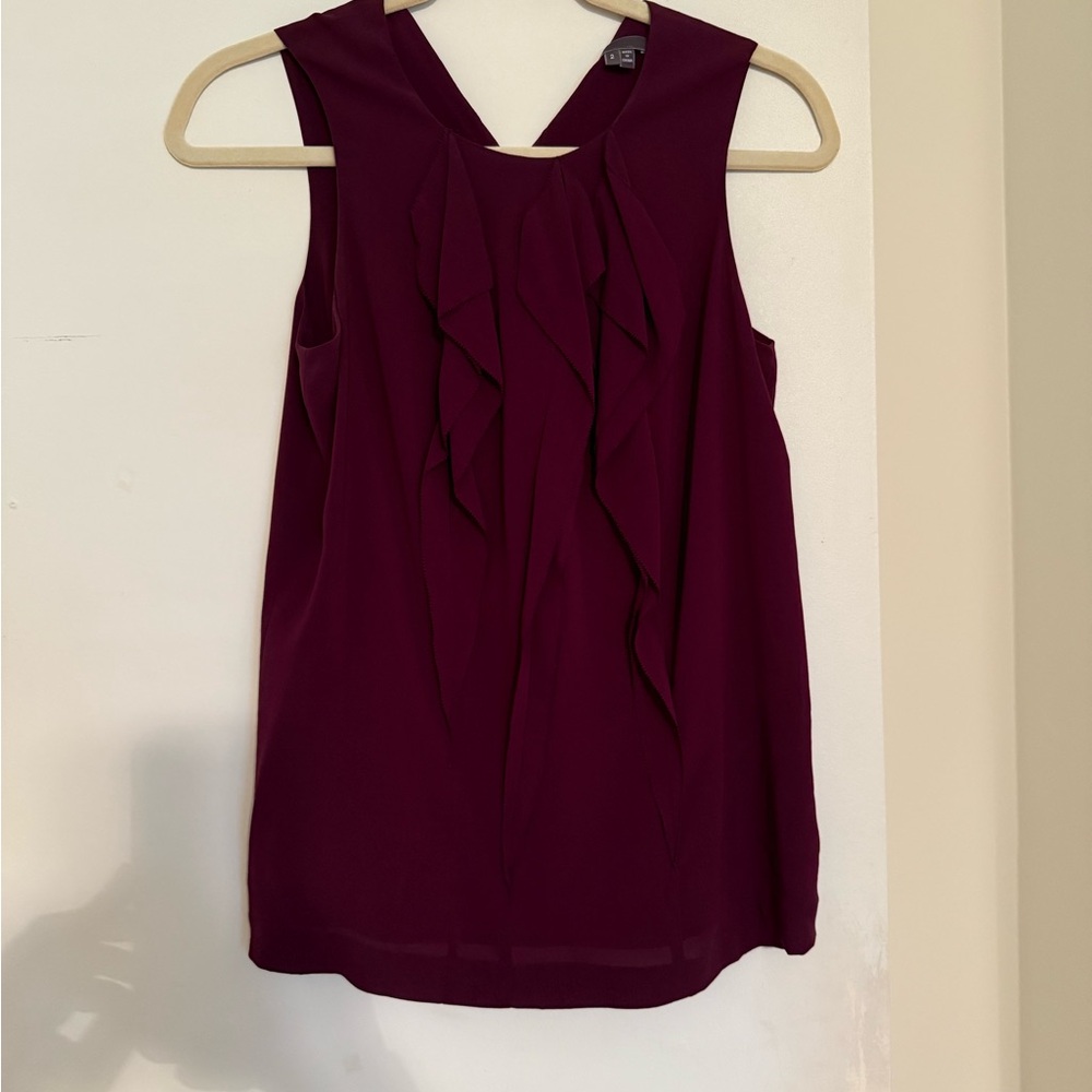Elegant Sleeveless Top - Deep Purple